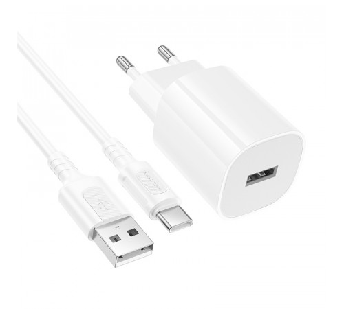 Мережевий зарядний пристрій Borofone BA101A Pudding 10.5W Type-C