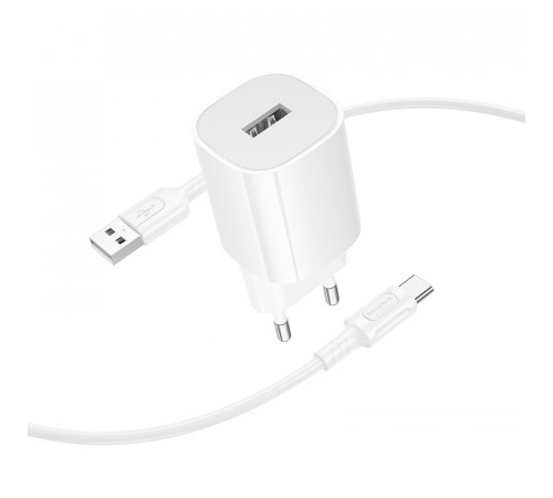 Мережевий зарядний пристрій Borofone BA101A Pudding 10.5W Type-C