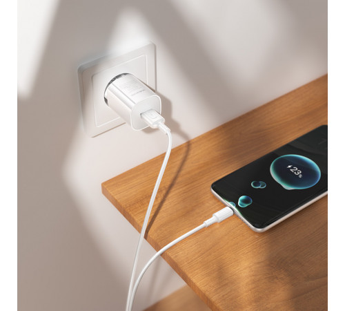 Мережевий зарядний пристрій Borofone BA101A Pudding 10.5W Type-C