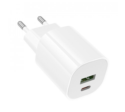 Мережевий зарядний пристрій Borofone BA104A Pudding PD20W+QC3.0