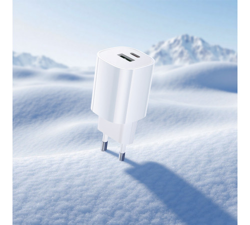 Мережевий зарядний пристрій Borofone BA104A Pudding PD20W+QC3.0