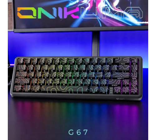Клавіатура дротова механічна Onikuma G67 ARGB Rapid Trigger, Hall Effect — 65% (67 клавіш) (з Eng розкладкою)