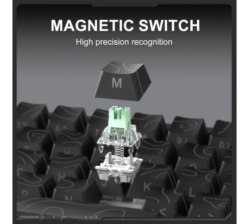 Клавіатура дротова механічна Onikuma G67 ARGB Rapid Trigger, Hall Effect — 65% (67 клавіш) (з Eng розкладкою)