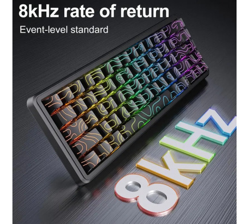 Клавіатура дротова механічна Onikuma G67 ARGB Rapid Trigger, Hall Effect — 65% (67 клавіш) (з Eng розкладкою)