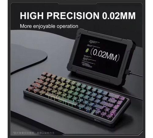 Клавіатура дротова механічна Onikuma G67 ARGB Rapid Trigger, Hall Effect — 65% (67 клавіш) (з Eng розкладкою)