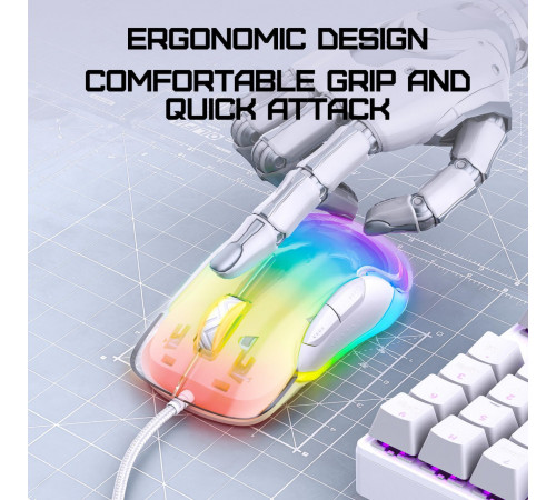 Мишка Games дротова Onikuma CW925 RGB (DPI:6-12800)