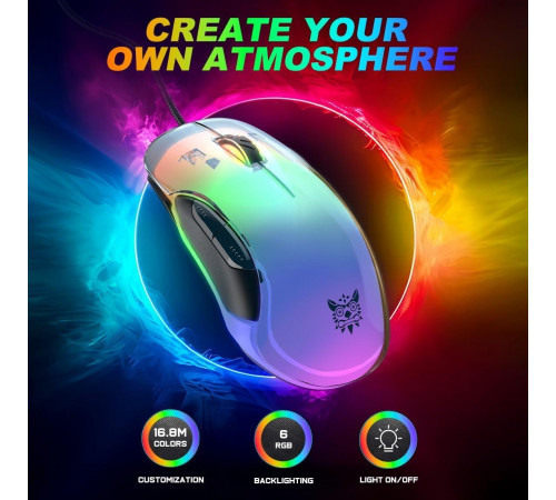 Мишка Games дротова Onikuma CW925 RGB (DPI:6-12800)