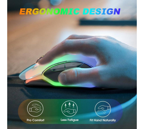 Мишка Games дротова Onikuma CW925 RGB (DPI:6-12800)