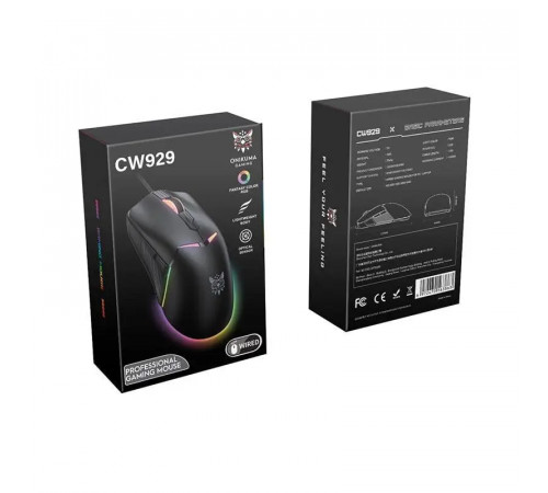Мишка Games дротова Onikuma CW929 RGB (DPI:400-6400)