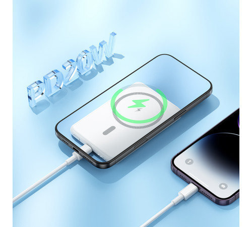 УМБ Power Bank Hoco J140A Tony 5000mAh PD20W Magnetic з бездротовою зарядкою