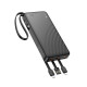 УМБ Power Bank Hoco J146 Night tide 10000mAh 2A (with cable Type-C+Micro+Lightning+USB)