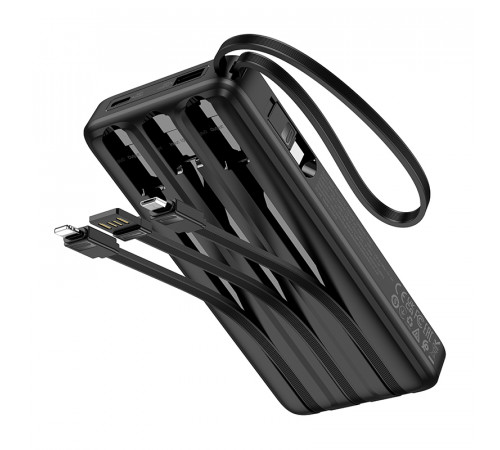 УМБ Power Bank Hoco J146 Night tide 10000mAh 2A (with cable Type-C+Micro+Lightning+USB)