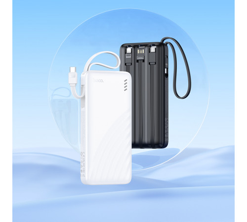 УМБ Power Bank Hoco J146 Night tide 10000mAh 2A (with cable Type-C+Micro+Lightning+USB)