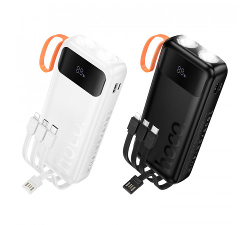 УМБ Power Bank Hoco J151A Spirit 20000mAh 2A (with cable Type-C+Micro+Lightning+USB) з ліхтарем