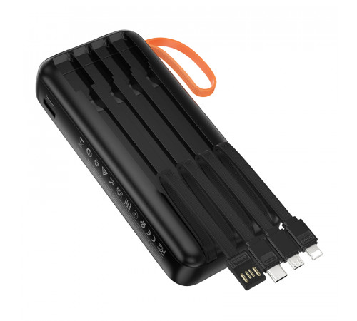 УМБ Power Bank Hoco J151A Spirit 20000mAh 2A (with cable Type-C+Micro+Lightning+USB) з ліхтарем