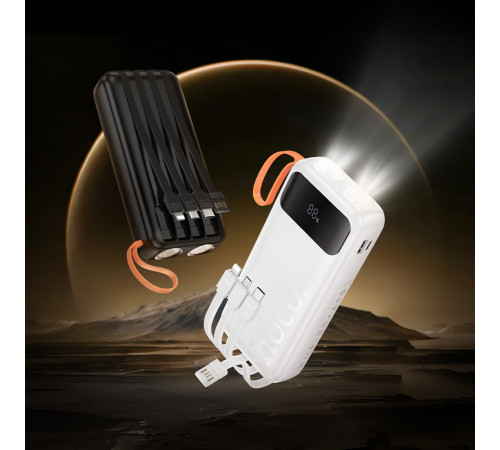 УМБ Power Bank Hoco J151A Spirit 20000mAh 2A (with cable Type-C+Micro+Lightning+USB) з ліхтарем