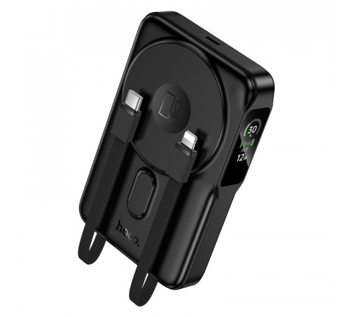 УМБ Power Bank Hoco Q48 Core 10000mAh PD20W з бездротовою зарядкою, зарядкою для годинника та з підставкою (with cable Type-C+Lightning)