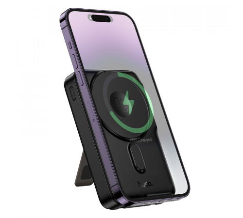 УМБ Power Bank Hoco Q48 Core 10000mAh PD20W з бездротовою зарядкою, зарядкою для годинника та з підставкою (with cable Type-C+Lightning)