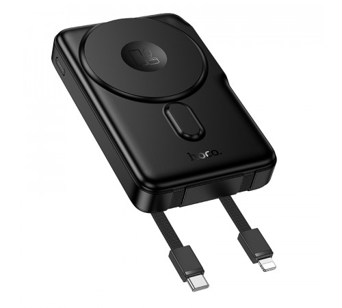УМБ Power Bank Hoco Q48 Core 10000mAh PD20W з бездротовою зарядкою, зарядкою для годинника та з підставкою (with cable Type-C+Lightning)