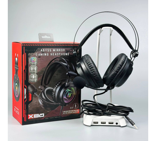 Навушники комп'ютерні Onikuma X80 RGB з мікрофоном