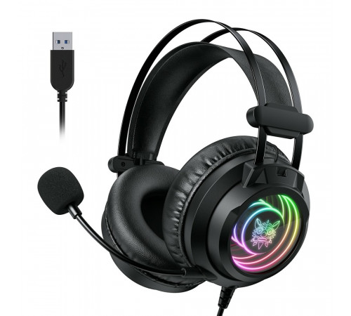 Навушники комп'ютерні Onikuma X80 RGB з мікрофоном