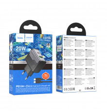 Мережевий зарядний пристрій Hoco CS71A Star Speed PD20W+QC3.0 Type-C to Type-C