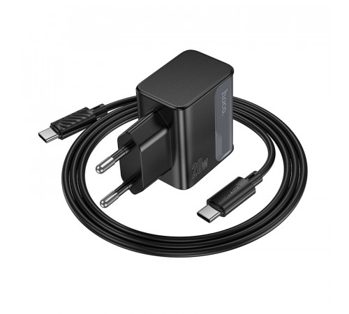 Мережевий зарядний пристрій Hoco CS71A Star Speed PD20W+QC3.0 Type-C to Type-C