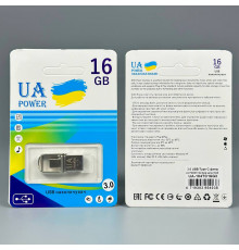 USB флеш UA Power 16Gb Metal USB3.0+Type-C Швидкісна
