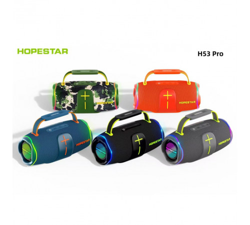 Колонка HOPESTAR H53 Pro RGB 70W, 8800mAh (26,1*12,6*12,3 см)