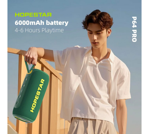 Колонка HOPESTAR P64 Pro RGB 60W, 6000mAh (32,2*13,4*16,0 см)