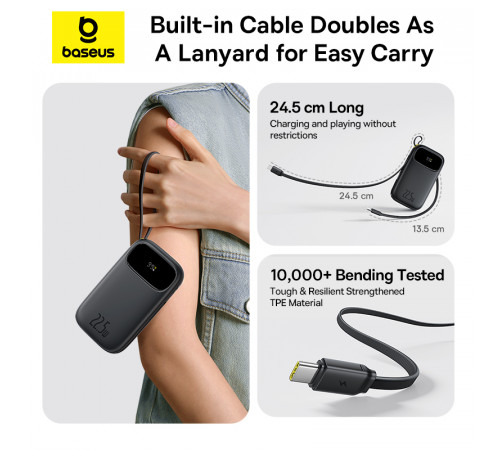 УМБ Power Bank Baseus EnerFill FC31 QPow 3 20000mAh 22.5W (with cable Type-C+Lightning) (P10082107213)