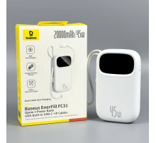 УМБ Power Bank Baseus EnerFill FC31 Qpow 3 20000mAh 45W (с cable Type-C+Lightning) (E0028D01)