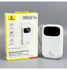 УМБ Power Bank Baseus EnerFill FC31 Qpow 3 20000mAh 45W (with cable Type-C+Lightning) (E0028D01)