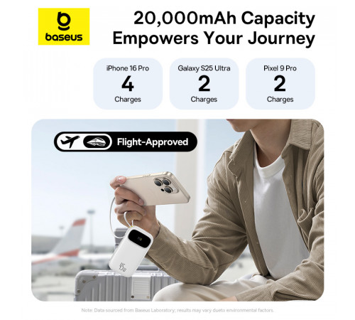 УМБ Power Bank Baseus EnerFill FC31 Qpow 3 20000mAh 45W (with cable Type-C+Lightning) (E0028D01)