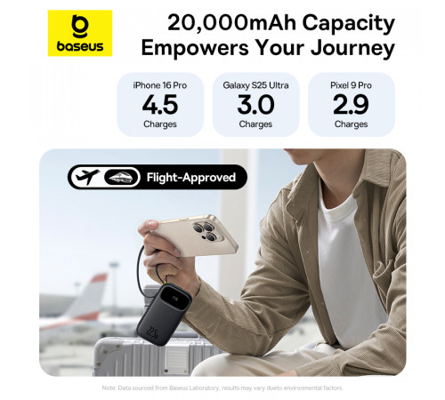 УМБ Power Bank Baseus EnerFill FC31 QPow 3 10000mAh 22.5W (with cable Type-C+Lightning) (P10082107213-00)