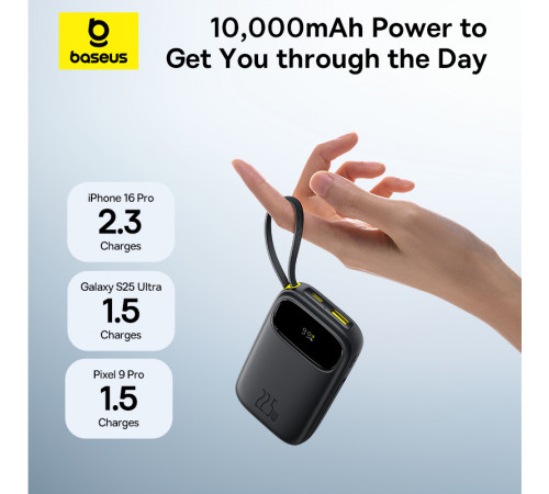 УМБ Power Bank Baseus EnerFill FC31 QPow 3 10000mAh 22.5W (with cable Type-C+Lightning) (P10082107213-00)