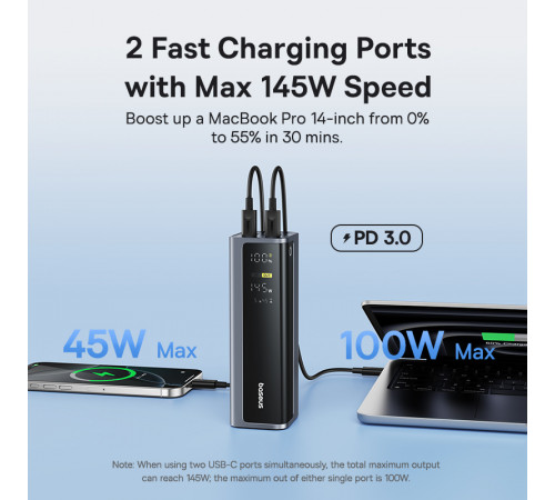 УМБ Power Bank Baseus EnerGeek GP12 20800mAh 145W (P10082109813-00)