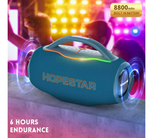 Колонка HOPESTAR H87 RGB 70W, 8800mAh (30,0*13,8*19,8 см)