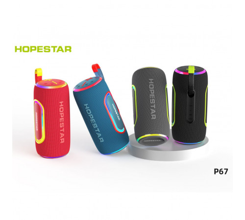 Колонка HOPESTAR P67 RGB 40W, 4000mAh (23,6*10,95*10,95 см)