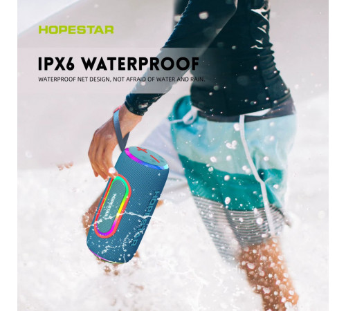 Колонка HOPESTAR P67 RGB 40W, 4000mAh (23,6*10,95*10,95 см)