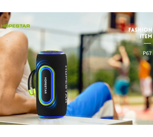 Колонка HOPESTAR P67 RGB 40W, 4000mAh (23,6*10,95*10,95 см)