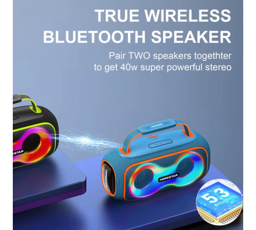 Колонка HOPESTAR Party Box 150 RGB 40W, 8800mAh (29,2*13,3*14,7 см)