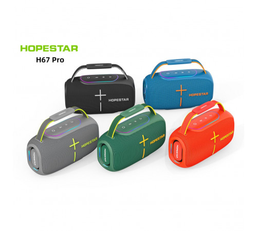 Колонка HOPESTAR H67 Pro RGB 80W, 12500mAh (27,3*14,8*12,0 см)