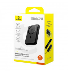 УМБ Power Bank Baseus Airpow Ⅱ Qi2 Magnetic 10000mAh 22.5W з бездротовою зарядкою (P10080000123-00)