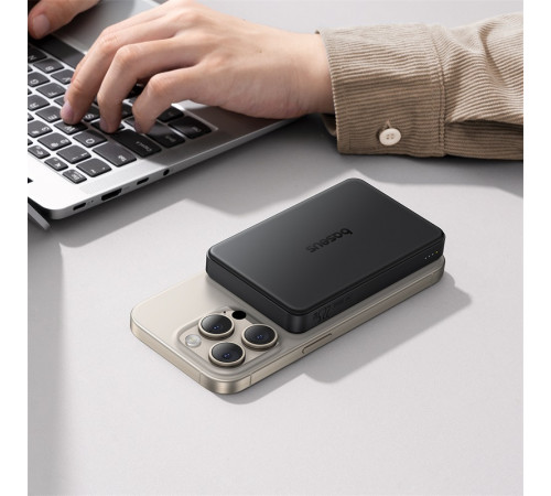 УМБ Power Bank Baseus Airpow Ⅱ Qi2 Magnetic 10000mAh 22.5W з бездротовою зарядкою (P10080000123-00)