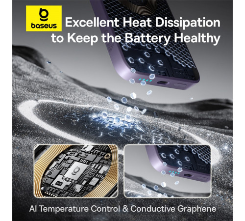 УМБ Power Bank Baseus EnerFill FM11 10000mAh 22.5W Ultra-Mini Magnetic з бездротовою зарядкою (P1008210E513-00)