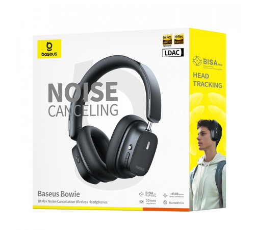 Навушники Baseus Bowie 30 Max Noise-Cancellation Wireless Headphones Cluster із шумопоглинанням (A00075500113-00)