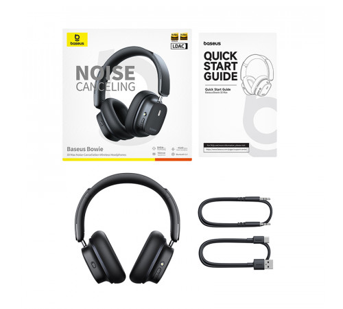 Навушники Baseus Bowie 30 Max Noise-Cancellation Wireless Headphones Cluster із шумопоглинанням (A00075500113-00)
