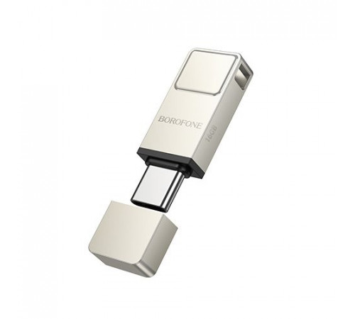 USB флеш Borofone BUD6 16Gb Elegance mini USB3.0+Type-C Швидкісна