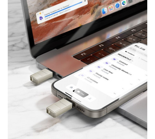 USB флеш Borofone BUD6 16Gb Elegance mini USB3.0+Type-C Швидкісна